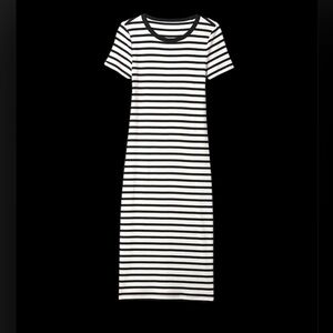 Gap Modern Rib Midi T-Shirt Dress Large New with Tags